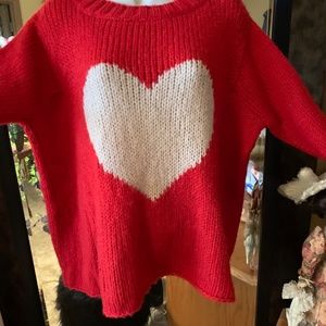 Red wooden ships sweater